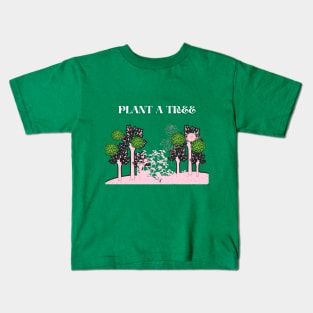 plant a tree t shirt Kids T-Shirt